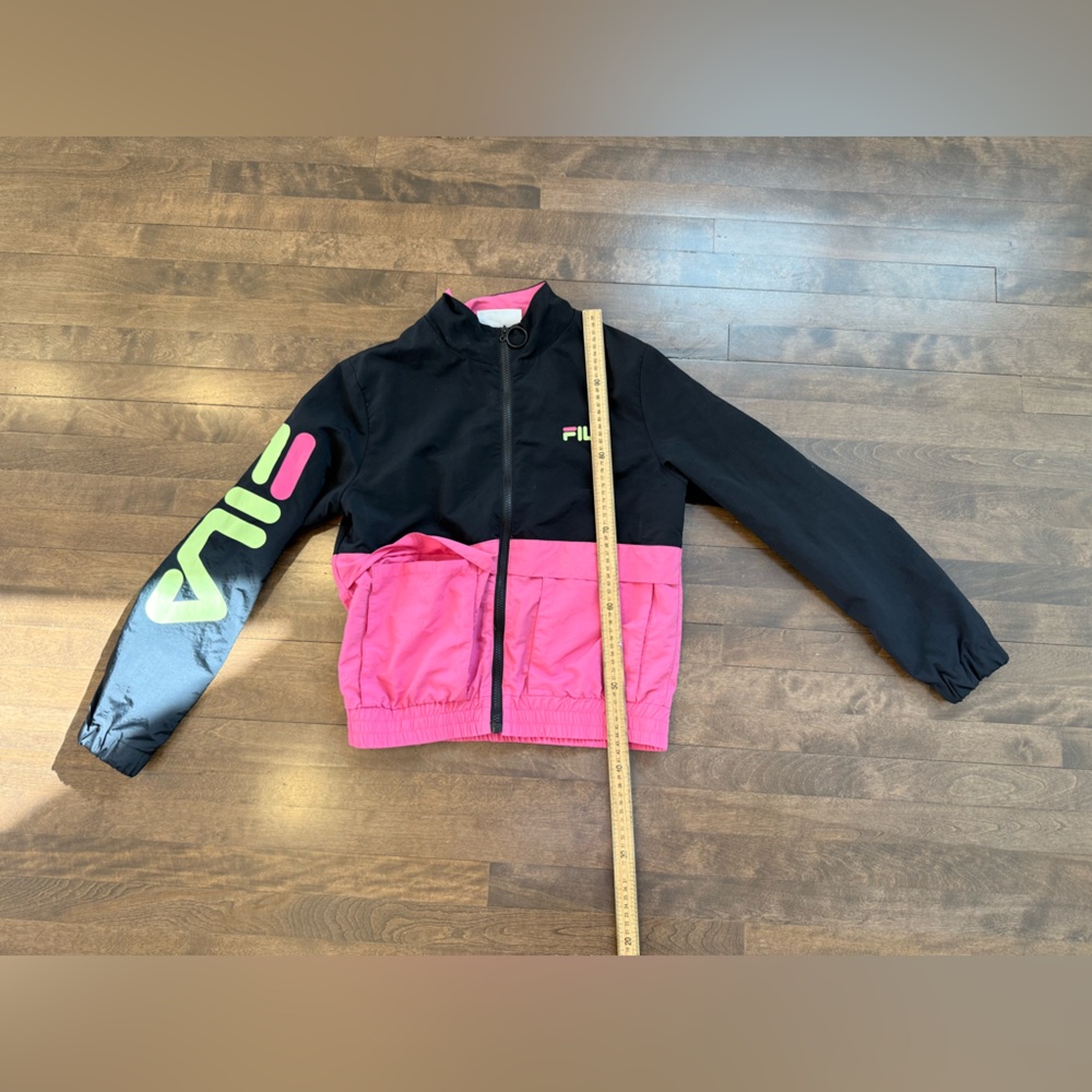Fila Black and Pink Zip-Up Jacket - Picture 9 of 11